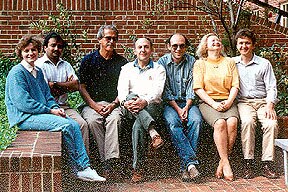 Photo of the Section taking a break in front of Bldg. 8