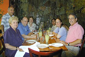 Photo of lunch celebrating Neil's 70th birthday
